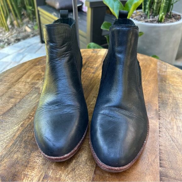 GIANNI BINI Black Leather Ankle Boots 💗 size 8 - Picture 2 of 10